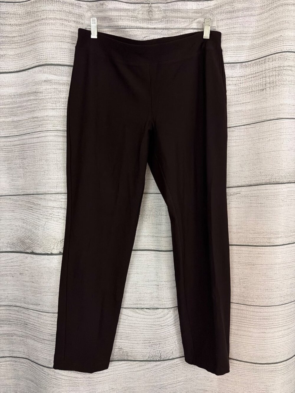Eileen Fisher Black Stretch Slim Ankle Pants Size M